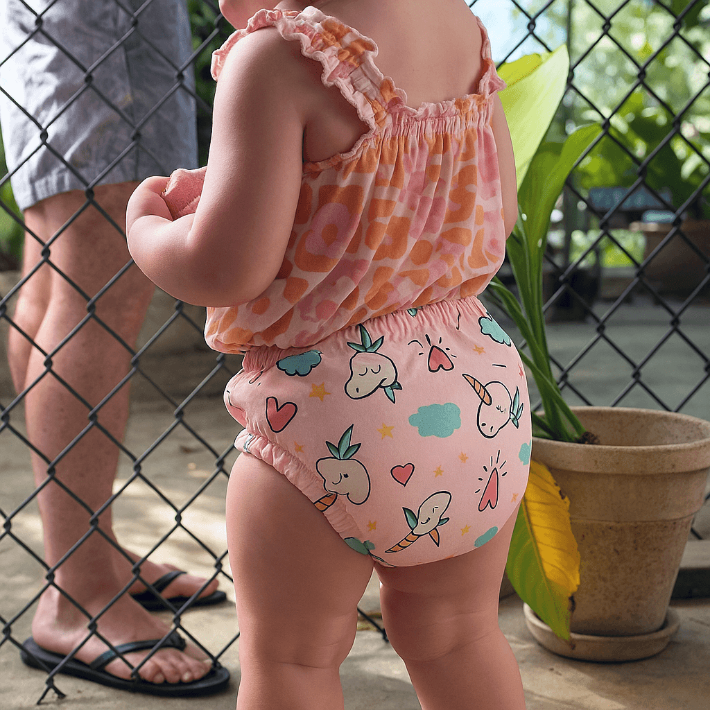 Culottes d’apprentissage bébé réutilisables Hoomey – sous-vêtements lavables, anti-fuites, doux, écologiques pour apprentissage de la propreté
