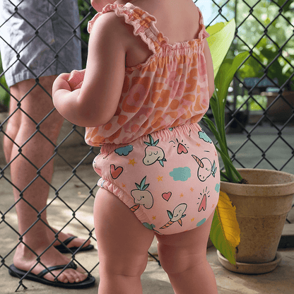 Culottes d’apprentissage bébé réutilisables Hoomey – sous-vêtements lavables, anti-fuites, doux, écologiques pour apprentissage de la propreté