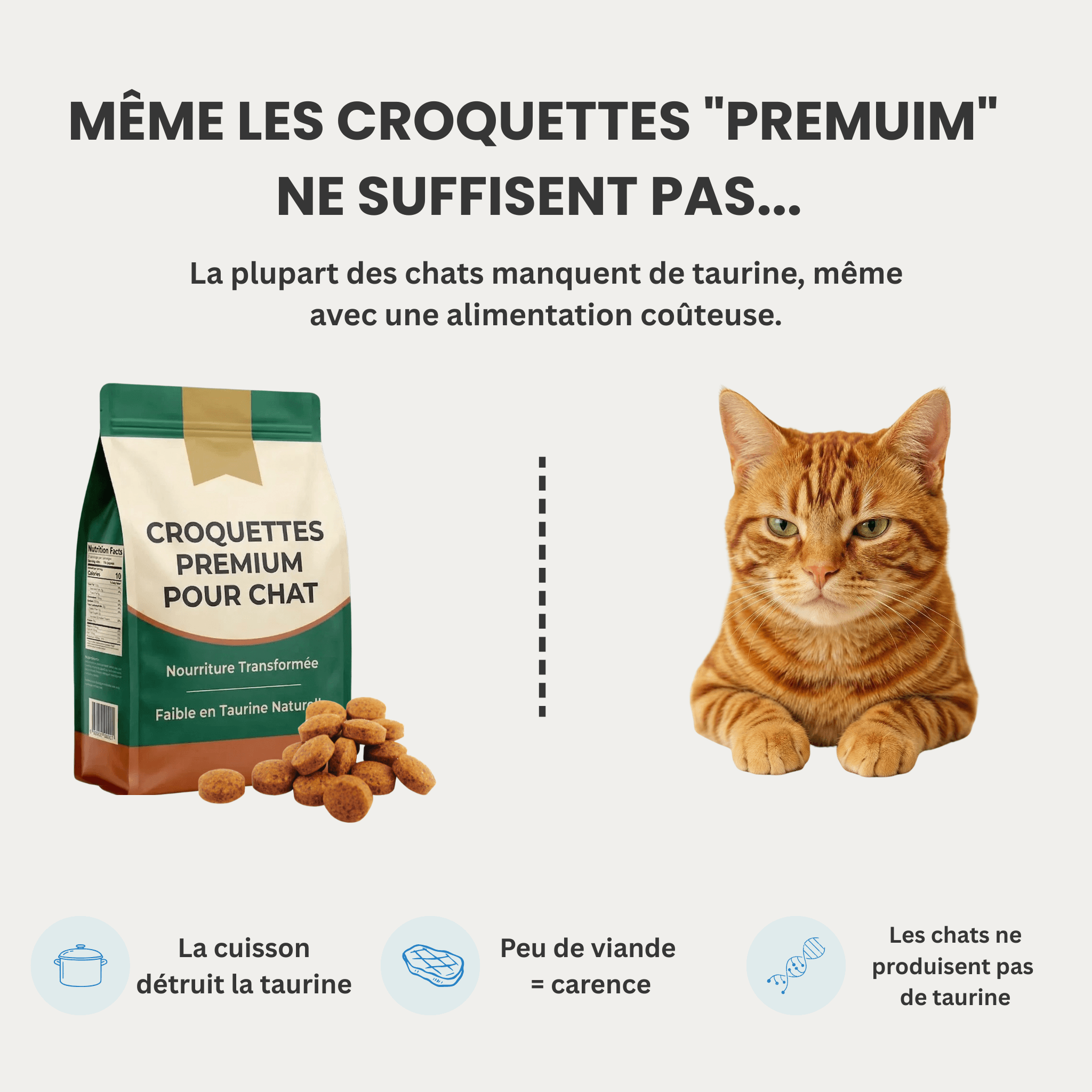 TauriPure™ – Complément de Taurine pour Chat